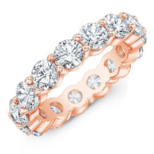Load image into Gallery viewer, 4.00 Ct Round Cut Created Moissanite Classic Eternity Band in 14k Gold Overlay