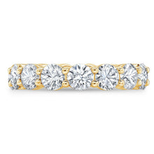 Load image into Gallery viewer, 4.00 Ct Round Cut Created Moissanite Classic Eternity Band in 14k Gold Overlay