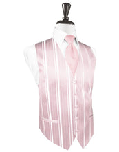 Load image into Gallery viewer, Striped Satin Tuxedo Vest