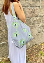 Load image into Gallery viewer, Tote Bag: Thistle on Grey