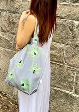 Load image into Gallery viewer, Tote Bag: Thistle on Grey