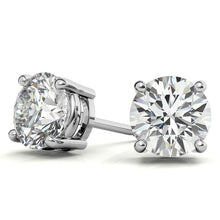 Load image into Gallery viewer, AGI Certified 1.50 CTW Lab Grown Diamond (G/VS) Stud Earrings