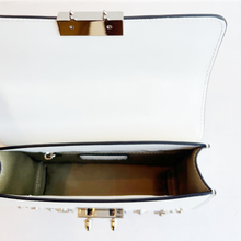 Load image into Gallery viewer, White Purse Small Leather Crossbody Bag