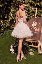 Load image into Gallery viewer, Wedding Mini With Beaded Floral Applique