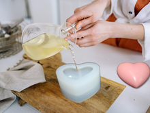 Load image into Gallery viewer, Handcrafted Closet &amp; Drawer heart Sachet - Cozy &amp; Comforting  – Warm, Inviting Scents for Relaxation &amp; Seasonal Gifting - Scented Wax Heart Freshener
