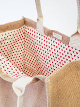 Load image into Gallery viewer, Jute Canvas Gift Bag - Love (L)
