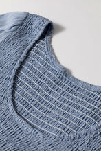 Load image into Gallery viewer, Ashleigh Blue Long Sleeve V Neck Smocked Tiered Mini Dress
