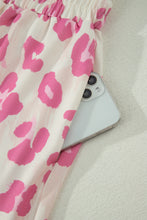 Load image into Gallery viewer, Brown Unique Leopard Print Contrast Trim Top Loose 2pcs Short Set

