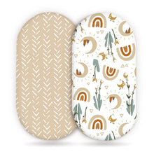 Load image into Gallery viewer, Elastic Printed Fitted Sheet for Baby Cradle &amp; Changing Table
