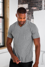 Load image into Gallery viewer, Unisex Eco-Triblend Short Sleeve V-Neck Tee
