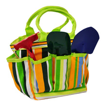 Load image into Gallery viewer, JustForKids Kids Garden Tools Set with Tote

