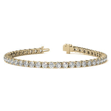 Load image into Gallery viewer, 6.5 CTW Lab Grown Diamond (G/VS) Tennis Bracelet in Choice of 14k White or Yellow Gold - AGI Certified
