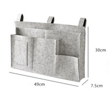 Load image into Gallery viewer, Bedside Storage Bag, Felt Organizer for Bedside Use
