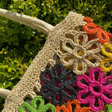 Load image into Gallery viewer, Hand Made Flower Power Tote
