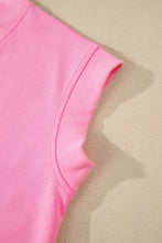 Load image into Gallery viewer, Sachet Pink V Neck Short Sleeve Top Drawstring Shorts 2pcs Set
