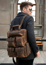 Load image into Gallery viewer, The Shelby Backpack | Handmade Genuine Leather Backpack
