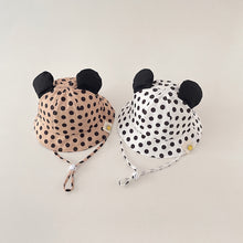 Load image into Gallery viewer, Cute Cartoon Dot Print Baby Bucket Hat for Summer
