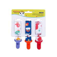 Load image into Gallery viewer, Cartoon Pattern Baby Pacifier Teether Pack of Three
