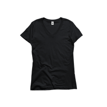 Load image into Gallery viewer, Ladies Premium Cotton Short Sleeve V-Neck Tee
