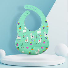 Load image into Gallery viewer, Silicone Baby Feeding Bib
