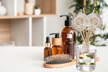 Load image into Gallery viewer, Exotic &amp; Escape Reed Diffuser Collection – Tropical Scents with Mango, Pineapple, Hibiscus &amp; Coconut
