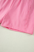 Load image into Gallery viewer, Sachet Pink Slim Tank Top Elastic High Waist Shorts 2pcs Outfit

