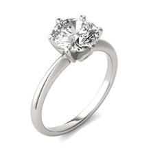 Load image into Gallery viewer, AGI Certified 3 CTW Lab Grown Diamond Solitaire Engagement Ring – G-VS Clarity, 14K White Gold
