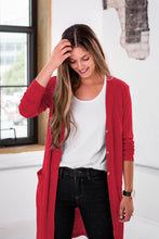 Load image into Gallery viewer, Ladies Eco-Triblend Rib Cardigan
