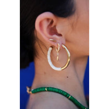 Load image into Gallery viewer, Capped Quill Dangle Earrings
