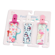 Load image into Gallery viewer, Cartoon Pattern Baby Pacifier Teether Pack of Three
