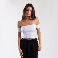 Load image into Gallery viewer, 0891 - Women's Off Shoulder Cropped Tee

