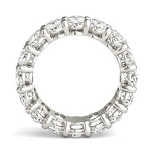 Load image into Gallery viewer, 5 5/8 CTW Oval Lab Grown Diamond Couture Classic Eternity Ring 14K White Gold (G-VS)

