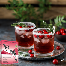 Load image into Gallery viewer, Cranberry Ginger Organic 100 Herbal Tea Bags
