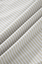 Load image into Gallery viewer, Sky Blue Stripe Dolman Sleeve Polo Shirt and Drawstring Shorts Set
