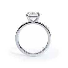 Load image into Gallery viewer, AGI Certified 3 CTW Lab Grown Diamond Solitaire Engagement Ring – G-VS Clarity, 14K White Gold
