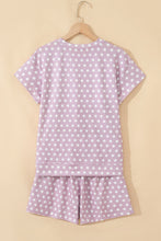 Load image into Gallery viewer, Brown Polka Dot Print Short Set
