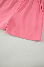Load image into Gallery viewer, Coral Paradise Half Zipped Ruffled Short Set
