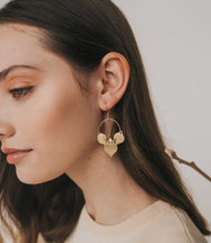 Load image into Gallery viewer, Chameli Leaf Drop Earrings
