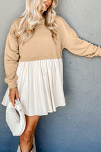 Load image into Gallery viewer, Rose Red Sweatshirt Poplin Mini Dress
