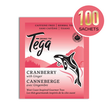 Load image into Gallery viewer, Cranberry Ginger Organic 100 Herbal Tea Bags
