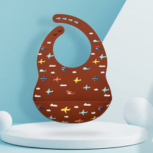 Load image into Gallery viewer, Silicone Baby Feeding Bib
