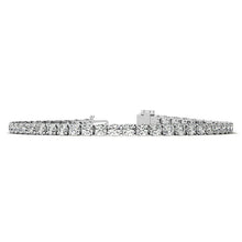 Load image into Gallery viewer, 8.5 CTW Lab Grown Diamond Tennis Bracelet in 14kt White/Yellow Gold (G/VS) AGI Certified
