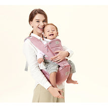 Load image into Gallery viewer, Baby Carrier with Bass Bear Hip Seat for Front Carry

