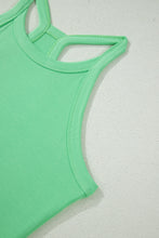 Load image into Gallery viewer, Sachet Pink Slim Tank Top Elastic High Waist Shorts 2pcs Outfit
