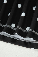 Load image into Gallery viewer, Yellow Exposed Seam Detail Polka Dot Loose Tee Drawstring Shorts Set
