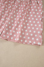 Load image into Gallery viewer, Brown Polka Dot Print Short Set
