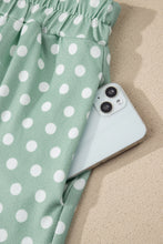 Load image into Gallery viewer, Brown Polka Dot Print Short Set
