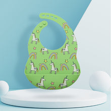Load image into Gallery viewer, Silicone Baby Feeding Bib
