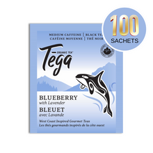 Load image into Gallery viewer, Blueberry Lavender Organic Black Tea | 100 Tea Bags
