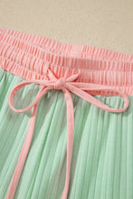 Load image into Gallery viewer, Clearly Aqua Soft Ribbed Color Block Trim Casual Short Set

